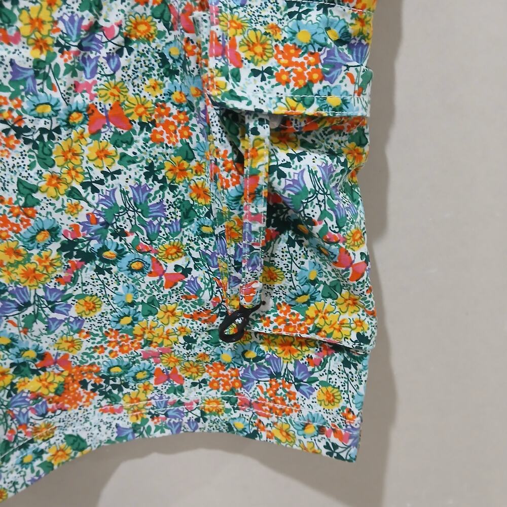 DULUTH TRADING Heirloom Gardening Short Overalls XXL NWT Ditsy Garden Floral - Picture 8 of 12